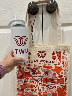 TWU Starter Kit , Canvas Tote, Wrist Lanyard, and Metal Logo Tumbler